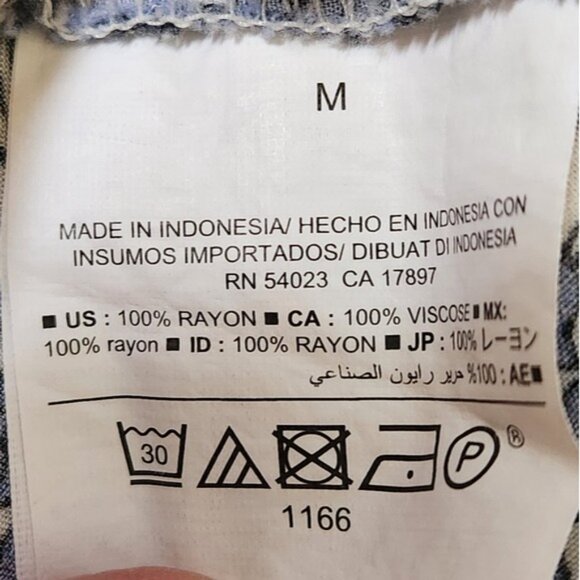 Old Navy Womens  Long Sleeve Woven Swing Dress Blue Paisley Cottage Flir… - Picture 5 of 11